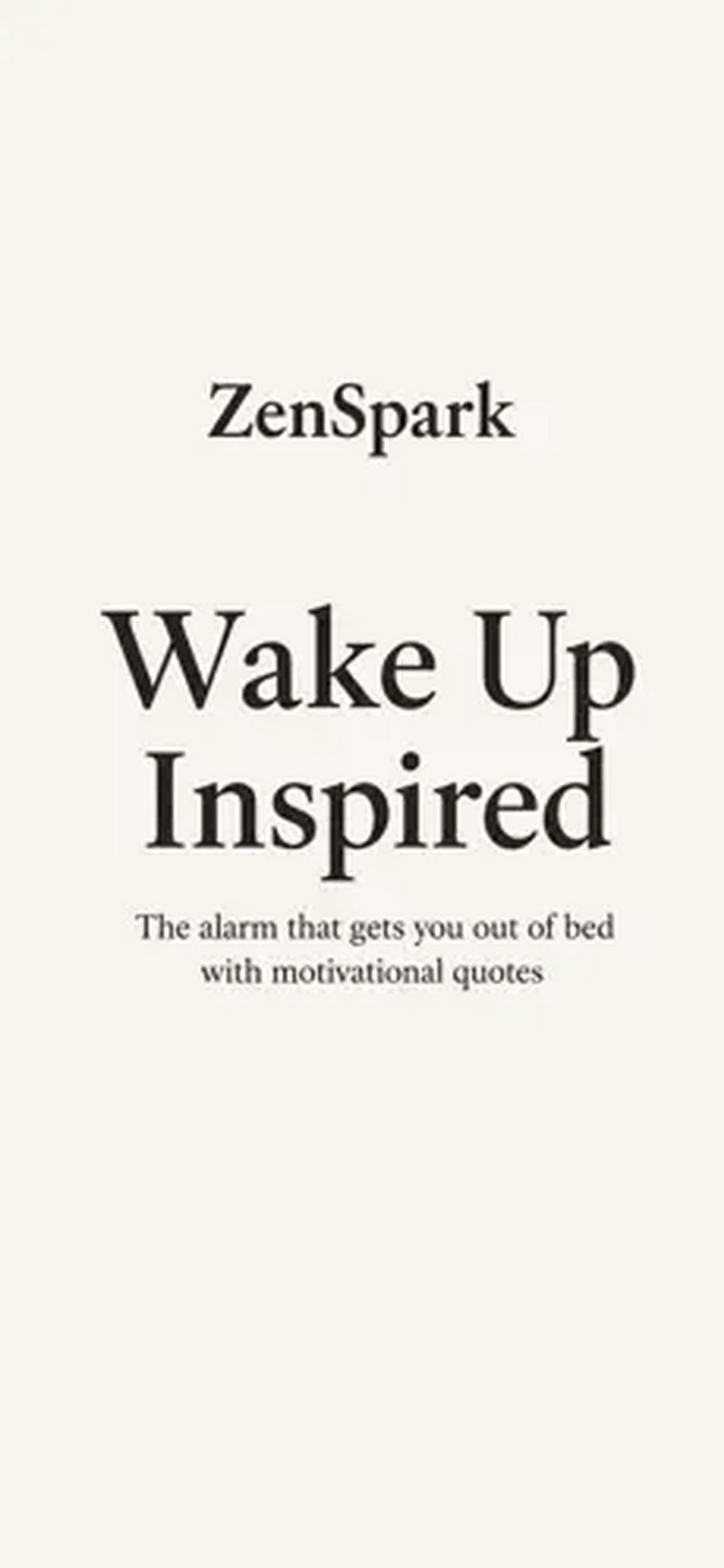 ZenSpark introduction: Wake Up Inspired